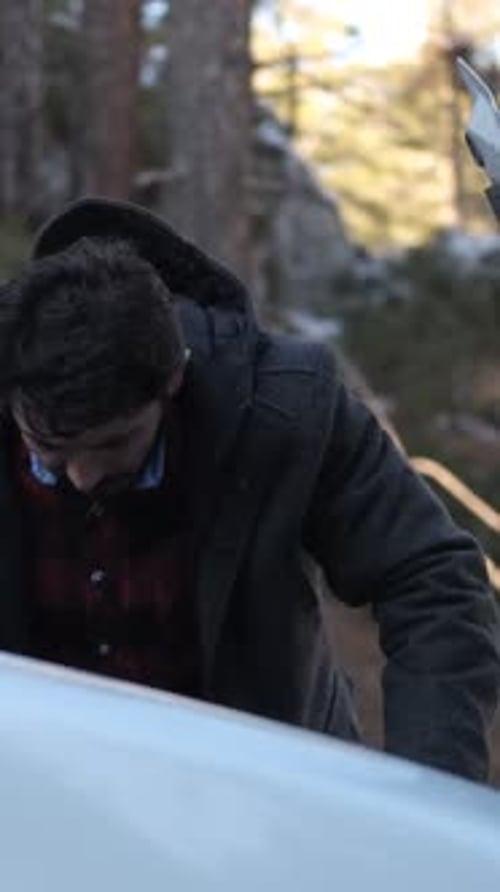 Car Breakdown in Forest