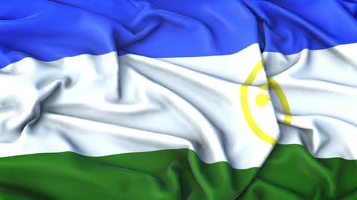 Realistic Waving Flag Animated Background