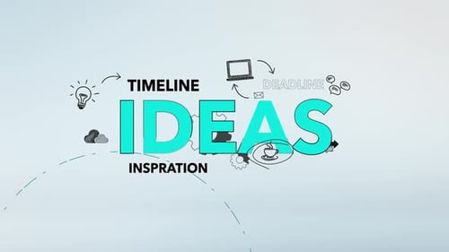 Infographic Ideas Typography Background