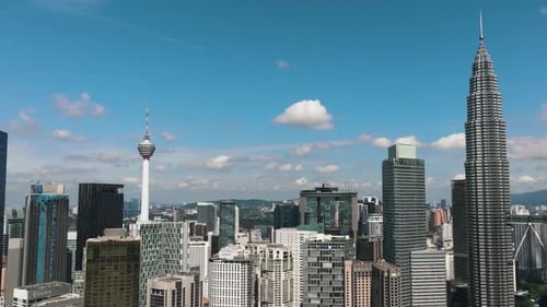 Aerial View of Kuala Lumpur City Malaysia