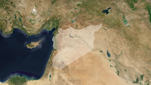 Erkunde und identifiziere Syrien: Länderkarten zum Vergrößern