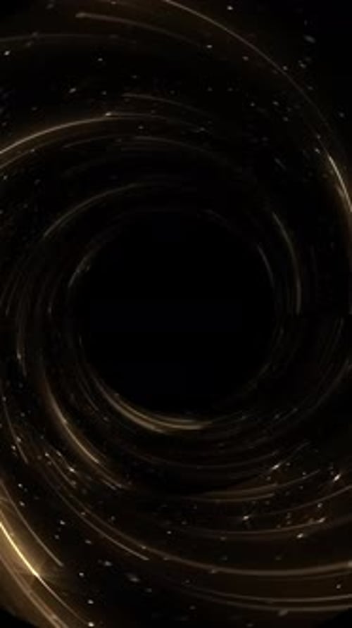 Abstract Golden Light Particle Vortex Background Animation