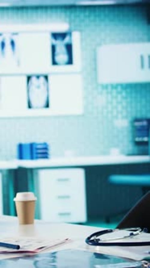 Clean Doctor's Office with Medical Equipment