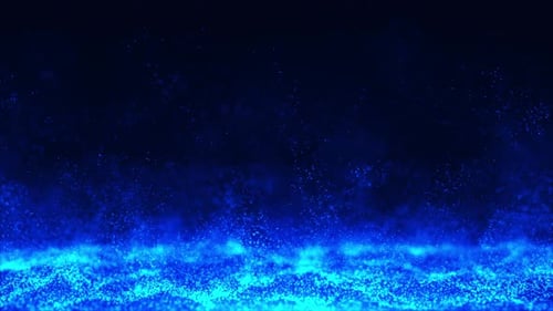 Blue Particle Background Loop V2