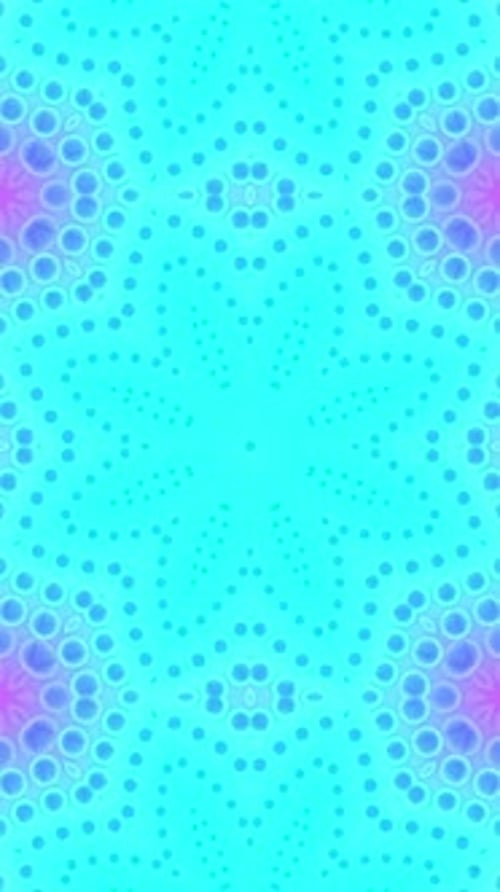 Vibrant Abstract Fluid Dot Kaleidoscope Loop Animation