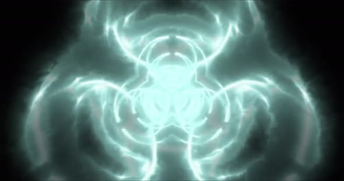 Biohazard Blue Flaming