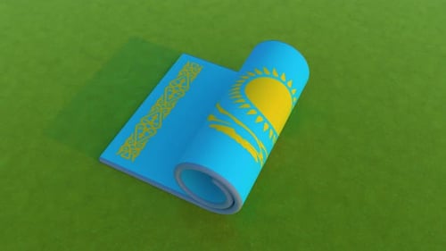 Kazakhstan Flag 4K
