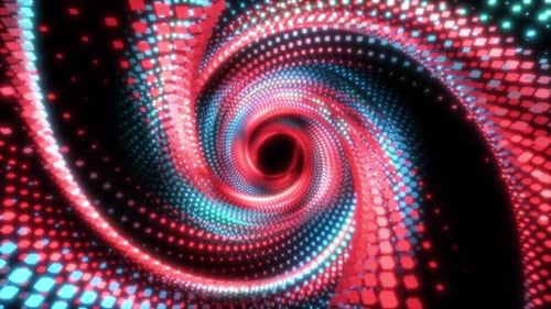 Cyberpunk Neon Spiral