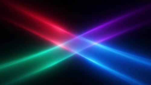 Colorful Light Beams