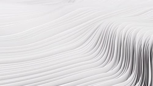 Fluid White Abstract Wave Movement Background Loop