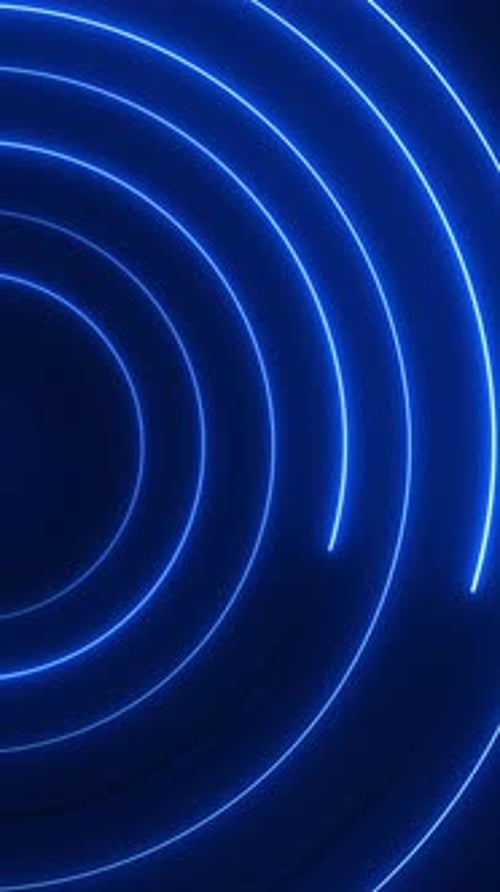 Digital futuristic tunnel travel through line space high speed bright glowing High technology Digita