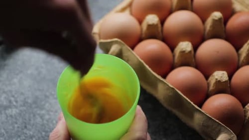 Stirring Eggs until the Egg White and the Egg Yolk become One!