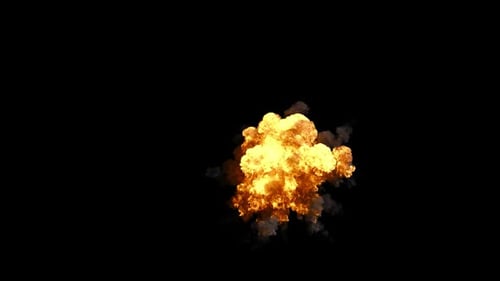 09 Smoke Fire Aerial Explosion HD