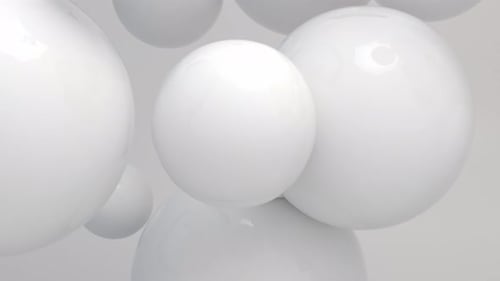 Bunte schwimmende Bälle 4k Loop-Animation