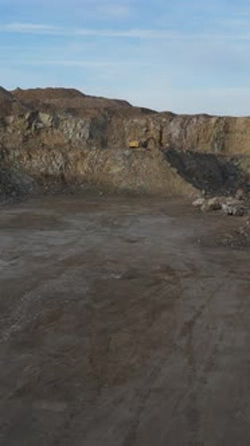 Construction Site Drone View