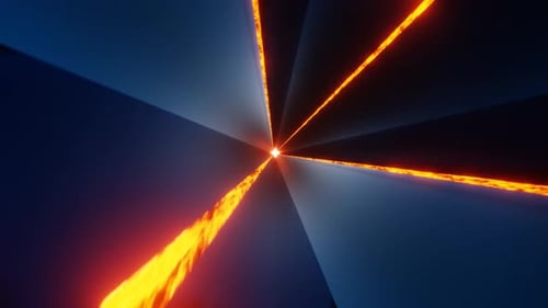Dark Blue And Orange Star Energy Background Vj Loop In 4K