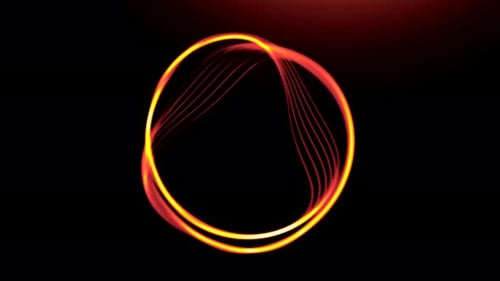 Vibrating Circle with Stream of Lines