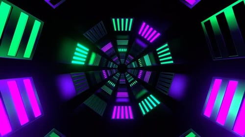 Purple And Turquoise Slowed Ribbed Strobes Background Vj Loop In 4K
