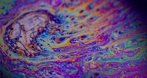 Superfície iridescente de fundo abstrato psicodélico