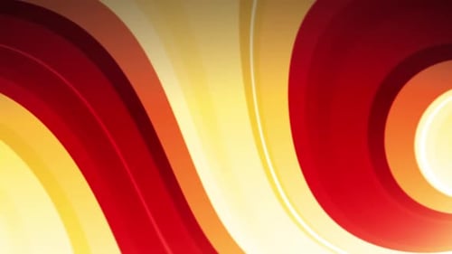Dynamic Abstract Red and Yellow Flowing Background