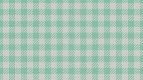 Yum Collection: A Turquoise green checkered pattern background with bottom to top scrolling effect