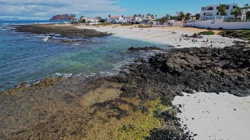 Aerial view of the coast in Canary Islands, Spain