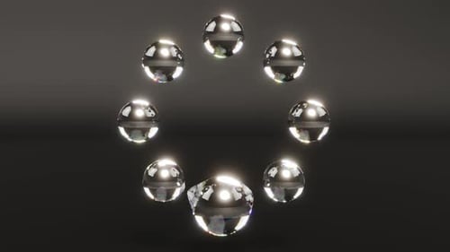 Círculo de agua redondo de Metaballs capaz de dar vueltas sin fin