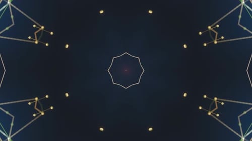 Vom Kaleidoskop inspirierter Bewegungshintergrund