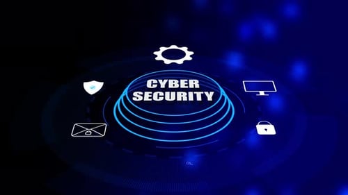 Conceito de segurança cibernética. Proteção de dados, ícone de privacidade da informação e conceito de negócio na Internet.