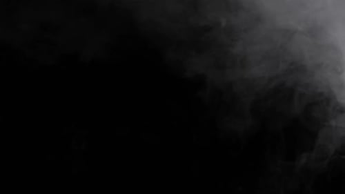 Atmospheric Smoke Drifting on Black Background