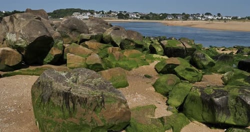 The Laita river, le Pouldu, Finistere department, Brittany in France