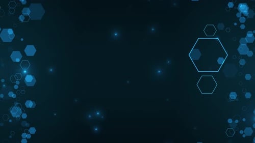 TechnologyThe Digital Hive Hex Business Corporate Particles Background Loop