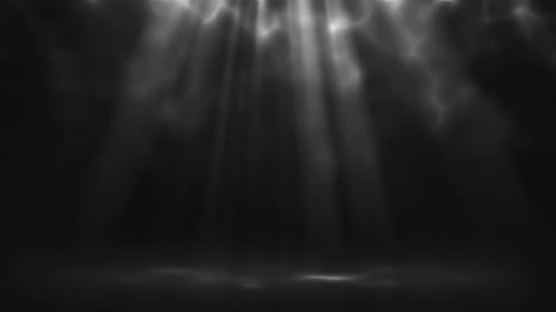 Volumetric light rays background with smoke loop