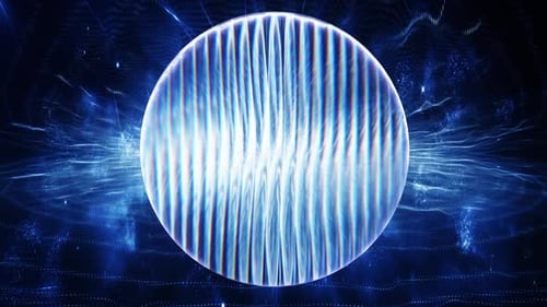 Futuristischer blauer Kreis-Hintergrund