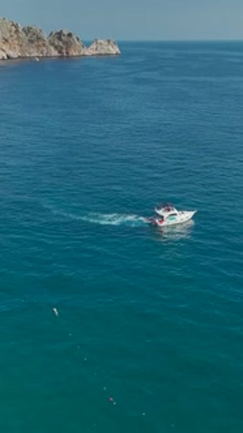 Vertical Video Yacht Paradise Mediterranean Serenity in