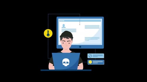 Hacker Activity Animation Alpha Channel