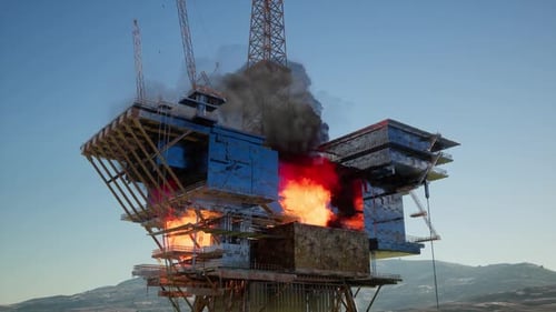Offshore Oil and Gas Fire Case or Emergency Case