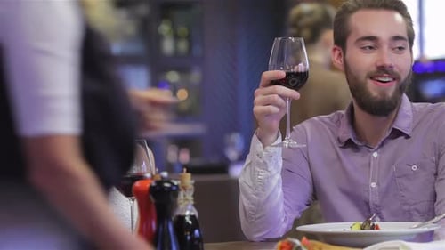 Collaborative Romantic Dinner in a Restaurant