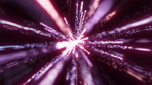 Abstract Light Particle Burst Tunnel Background