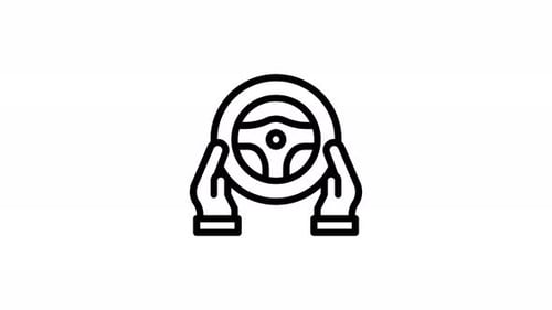 test drive line icon animation