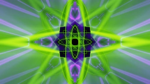 Abstract Colorful Neon Energy Rays Dj Loop Animation