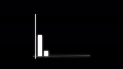 Business Graph Chart visual representation of a stock market crash, economic recession and financial