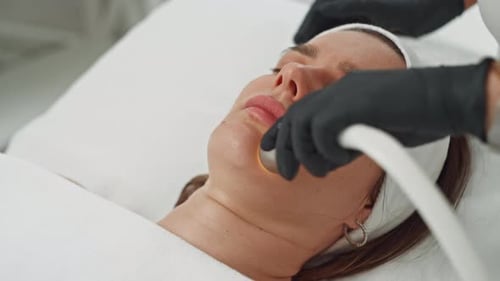 Woman Receives Luxurious Facial Treatment