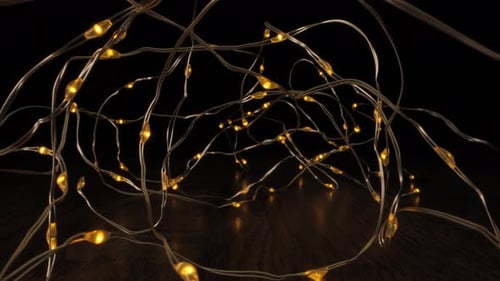 Glowing Fairy Lights with Warm Lighting