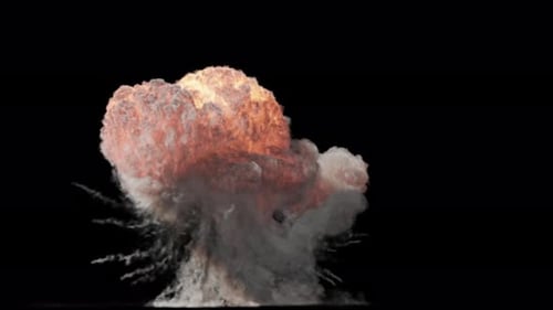 Große Explosion auf transparentem Hintergrund