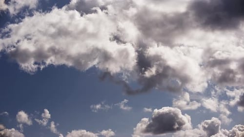 Tranquil And Slow-paced Movement Of Clouds