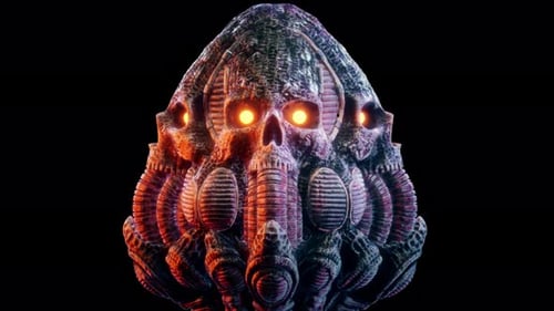 Biomechanical Skull VJ Loop