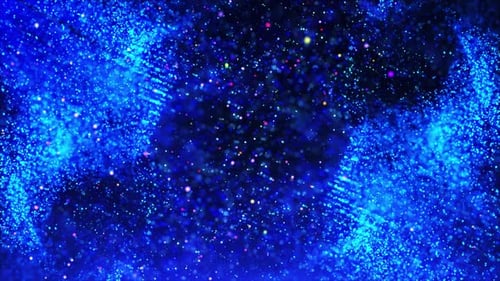 Blue Abstract Particles Background Loop V3
