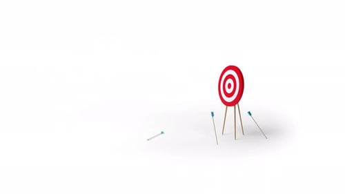 Arrows Miss Target Concept Of Failure Strategy And Aim