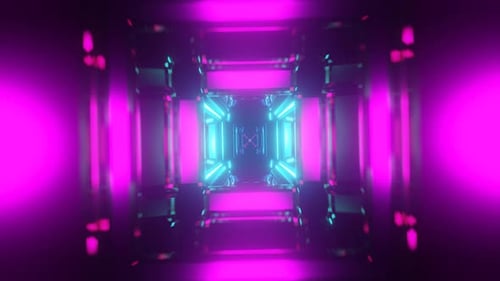 Neon Disco Magic Captured in a Mesmerizing VJ Loop Backdrop